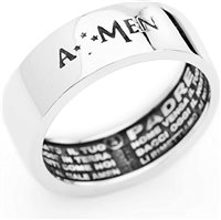 Anello Amen Padre Nostro in Argento APN20-18 - APN20-18